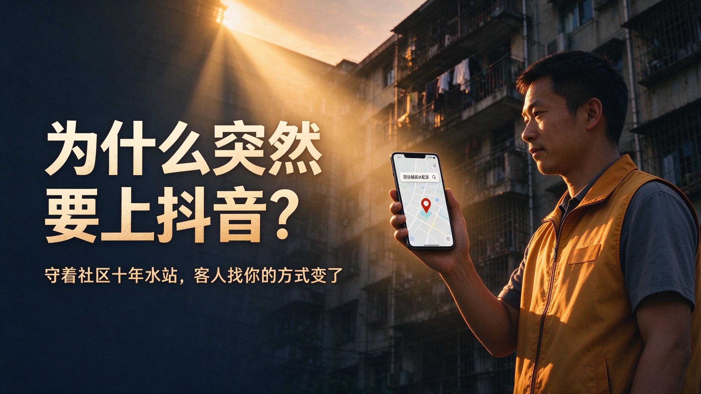 守着社区做了十年水站,为什么突然要上抖音?